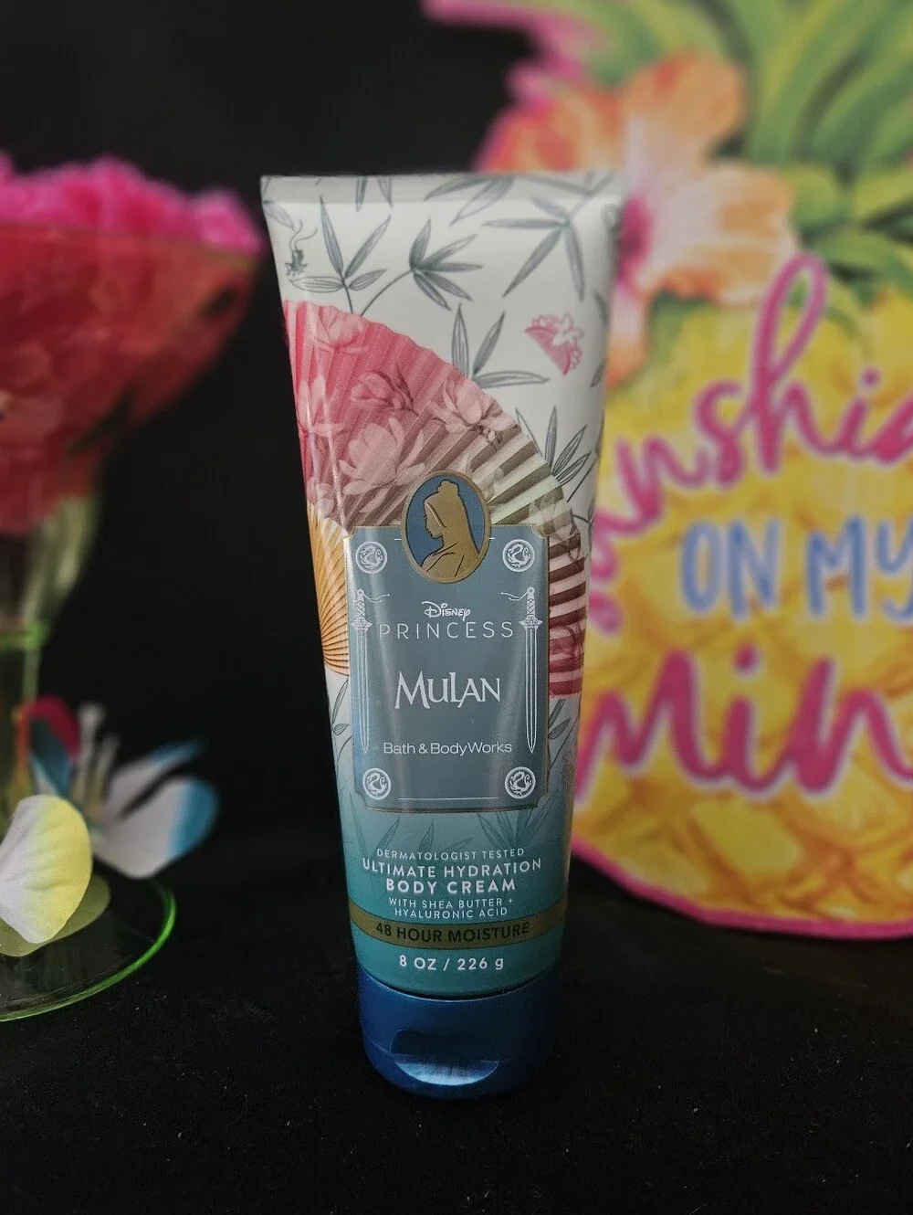 NWT Bath & Body Works Disney Princess Mulan Bodycare Set - Pink/Teal